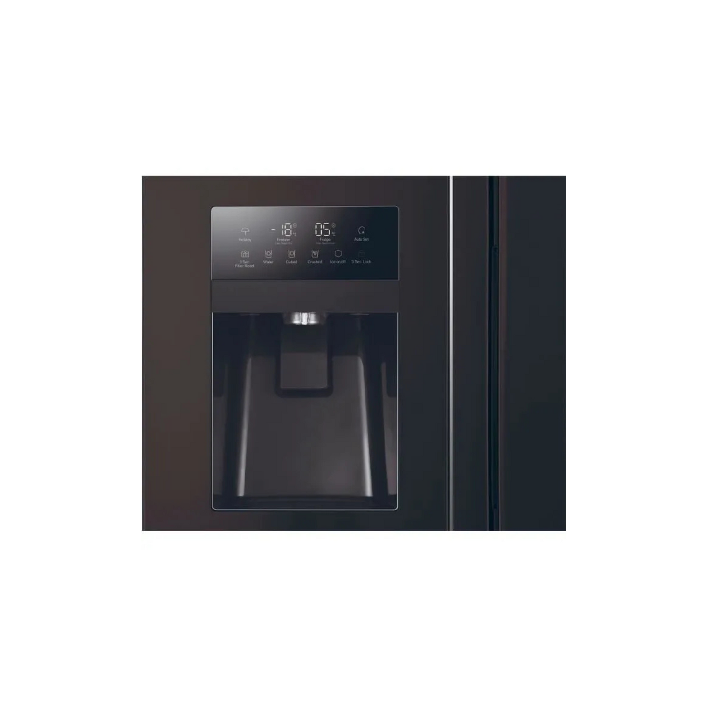 Réfrigérateur américain – HAIER – SBS 90 Series 3 HSR3918EIPB – Classe E – 515 L – 180 x 90 x 65,9 cm – Noir