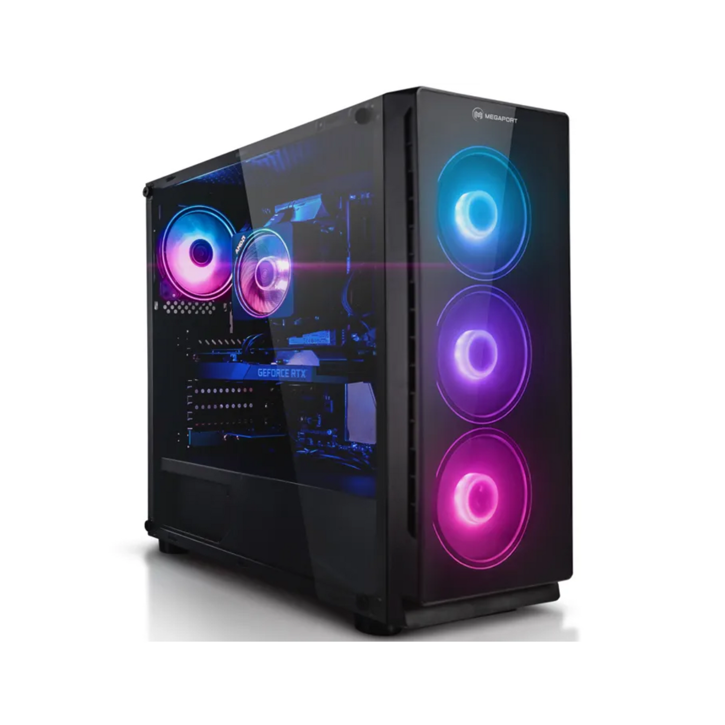 Megaport PC Gamer fixe AMD Ryzen 5 4500 – GeForce RTX3050 6Go – 16Go DDR4 – 1000Go M.2 SSD – SANS système d’exploitation – 1811-FR