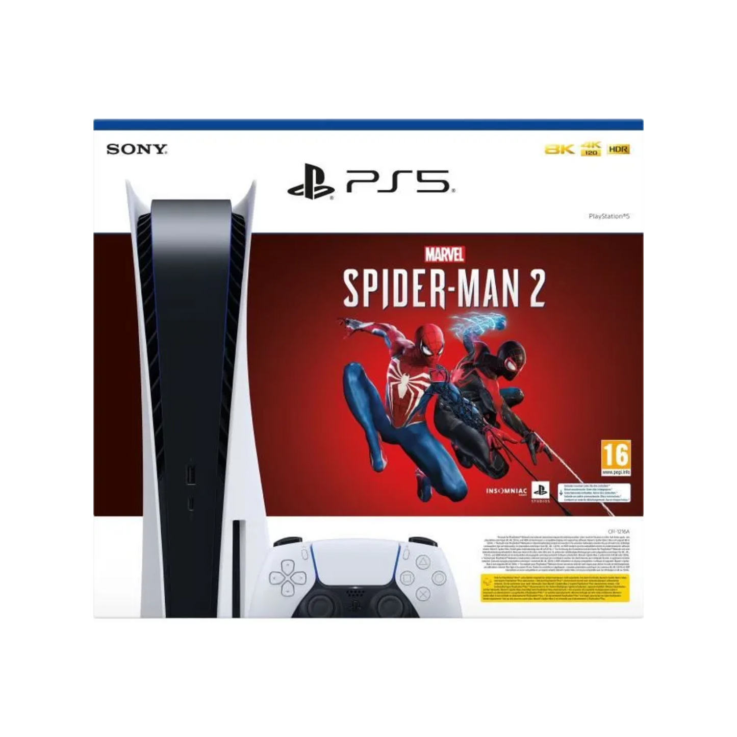 Console PS5 – Édition Standard + Marvel’s Spider-Man 2 (code dans la boîte)