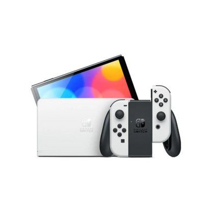 Console Nintendo Switch – Modèle OLED • Blanc + Super Mario Bros. Wonder (Pré-installé) + 12 mois d’abonnement NSO (Code)