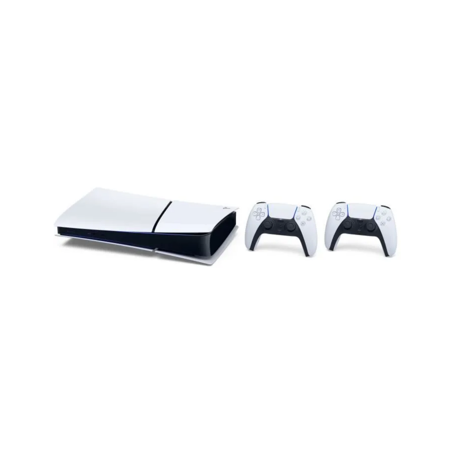 Pack PS5 Digital : Console PS5 Digitale (Modèle Slim) + 2ème Manette sans fil PS5 DualSense Blanche