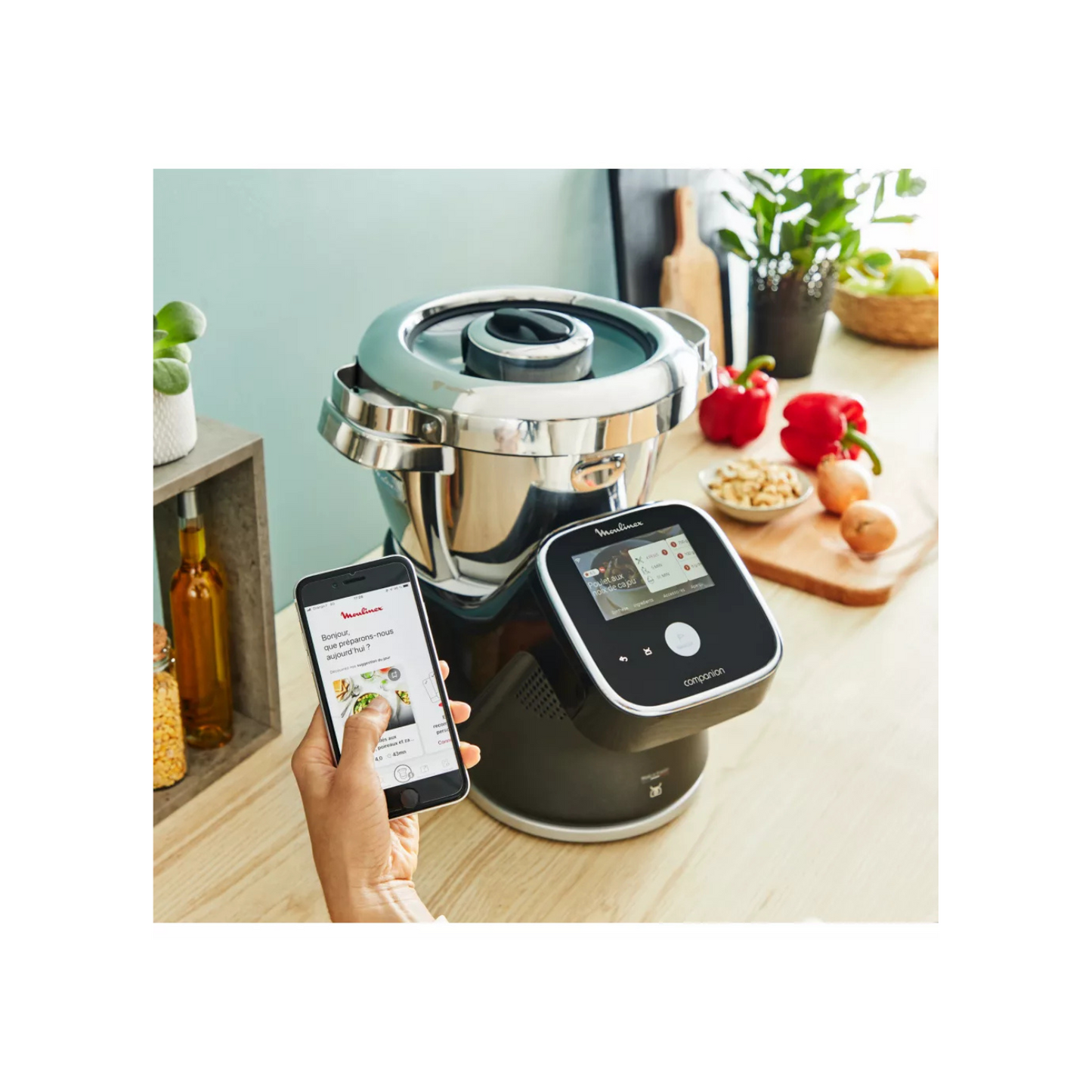 Robot cuiseur moulinex I Companion Touch Pro Noir HF93D810