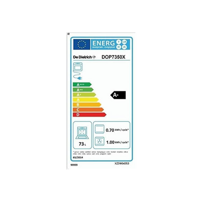 Four encastrable pyrolyse De Dietrich DOP7350X