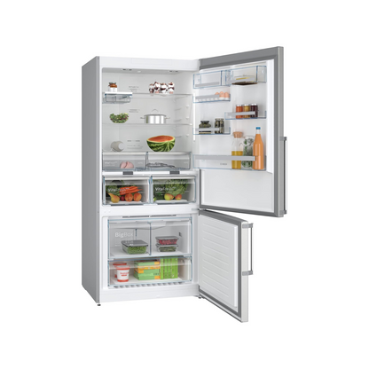 Bosch KGN86AIDR- Série 6, Réfrigérateur Combiné Pose-Libre, 186 x 86 cm, Inox Anti Trace de Doigts