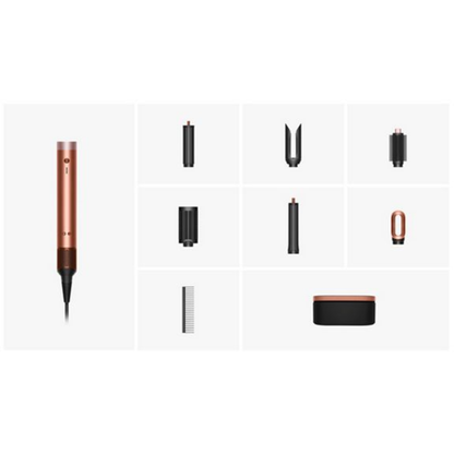 Multi-styler et Sèche-cheveux Dyson Airwrap Co-anda2x™ – cheveux raides à ondulés (Soie Ambrée)