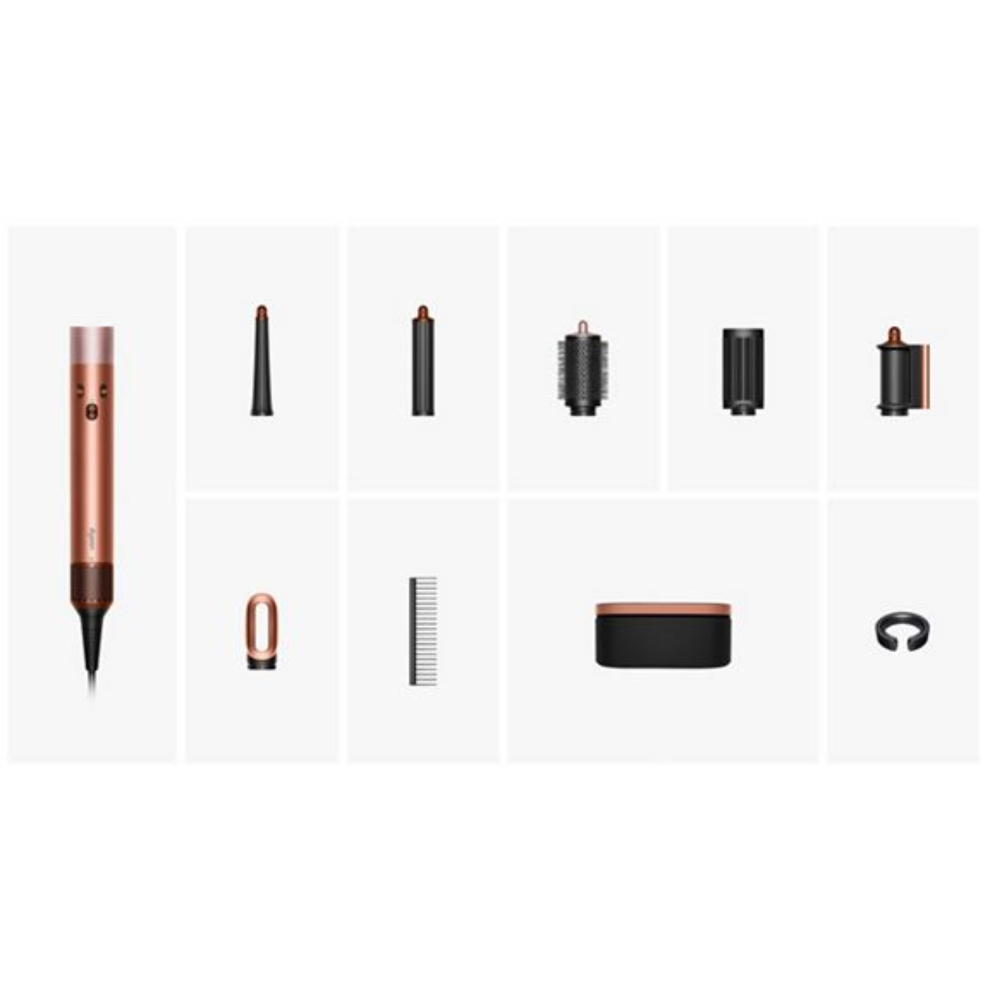 Multi-styler Dyson Airwrap i.d.™ – cheveux raides à ondulés (Soie ambrée)