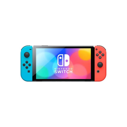 Console Nintendo Switch – Modèle OLED • Bleu Néon & Rouge Néon + Mario Kart 8 Deluxe (Code) + 3 mois d’abonnement NSO (Code)