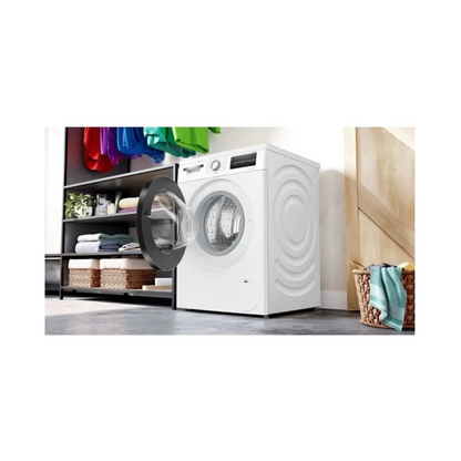 Lave-linge hublot BOSCH WUU28T18FR SER6 – 8 kg – Induction – L60cm – 1400 trs/min – Classe A – Blanc
