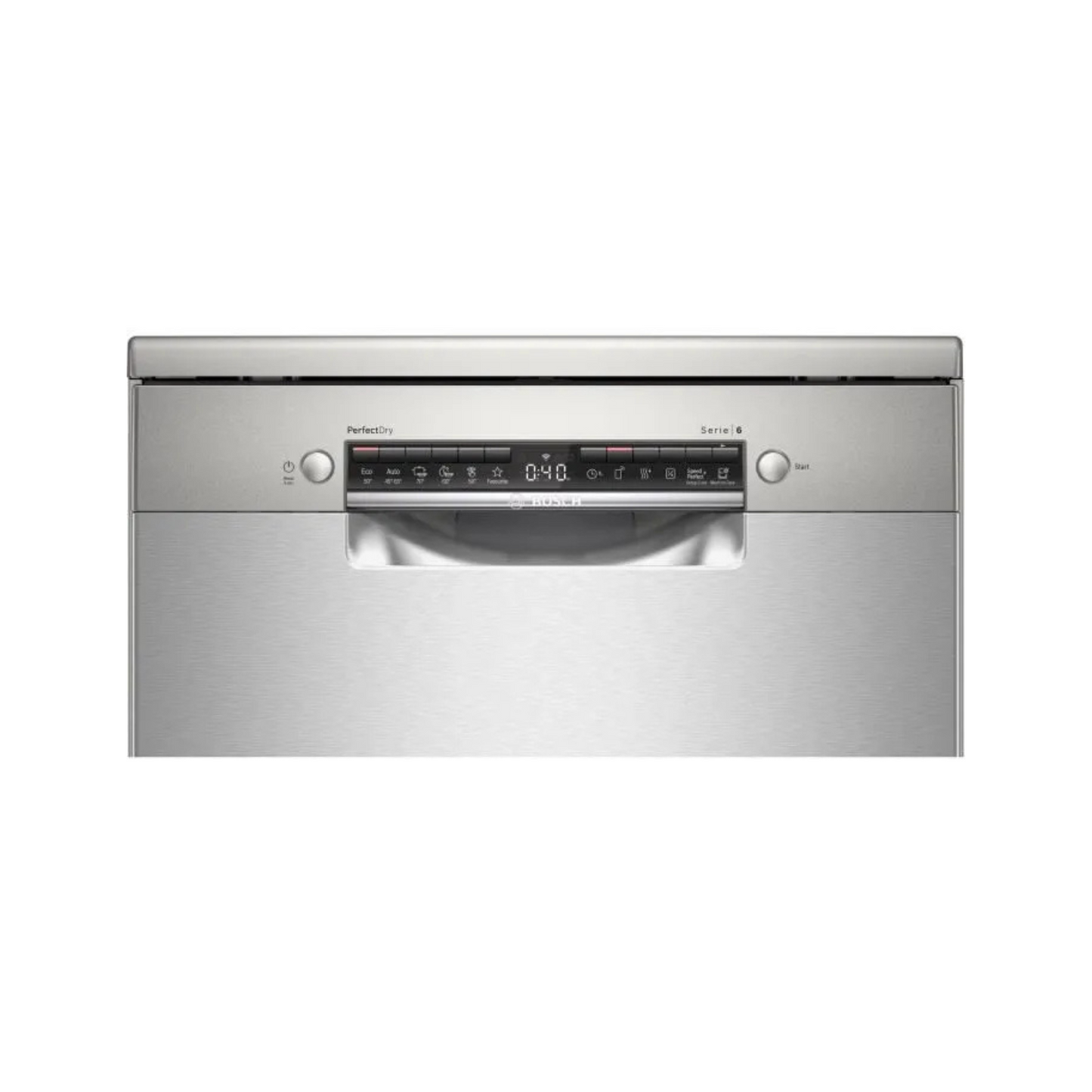 Lave-vaisselle pose libre BOSCH SMS6TCI00E SER6 – 14 couverts – Induction – L60cm – Home Connect – 44dB – Silver inox