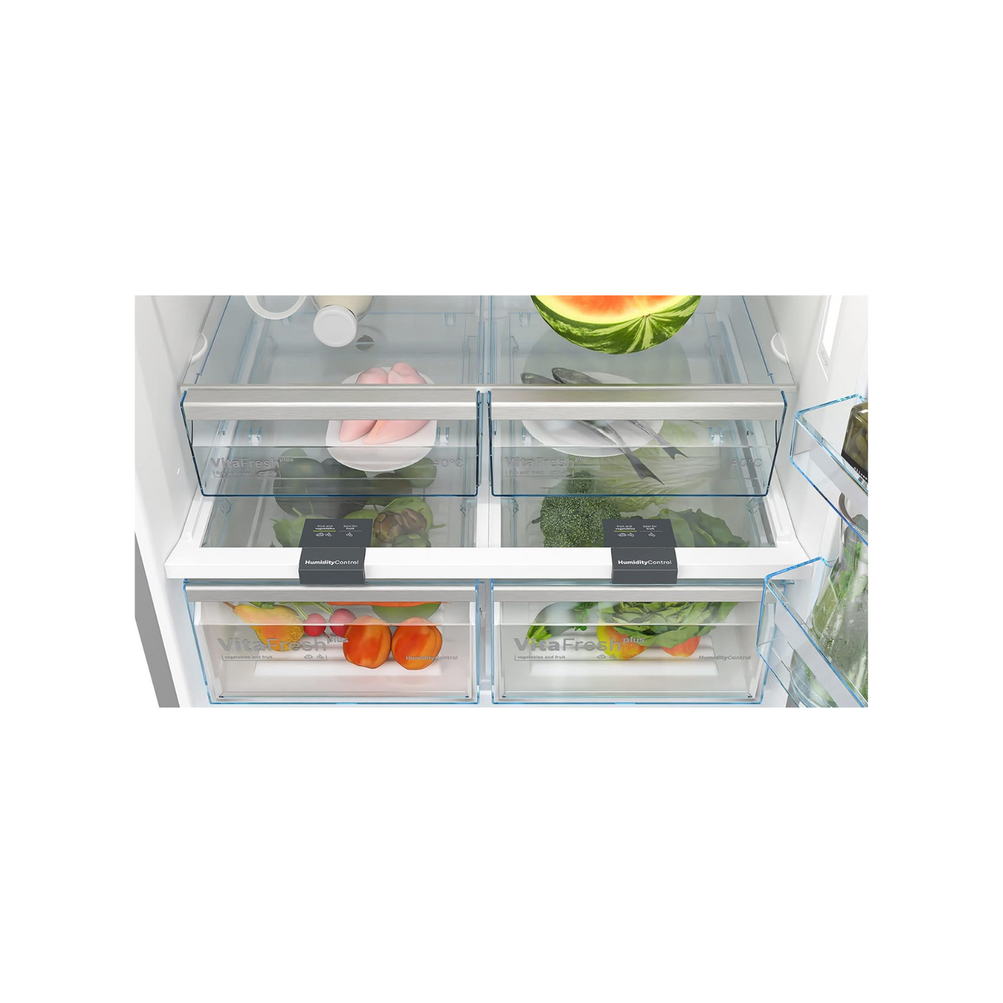 Bosch KGN86AIDR- Série 6, Réfrigérateur Combiné Pose-Libre, 186 x 86 cm, Inox Anti Trace de Doigts