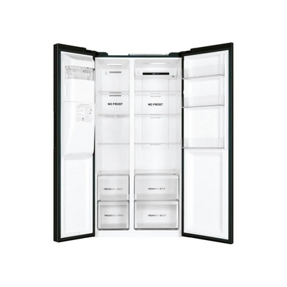 Réfrigérateur américain – HAIER – SBS 90 Series 3 HSR3918EIPB – Classe E – 515 L – 180 x 90 x 65,9 cm – Noir 