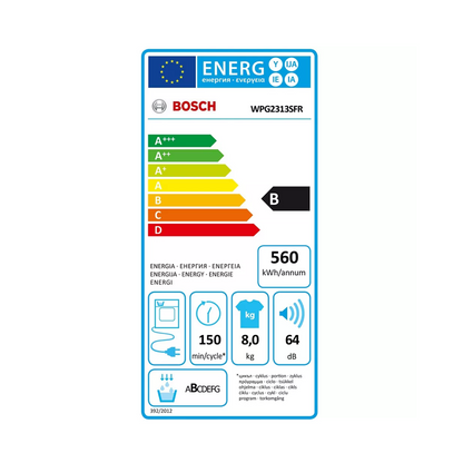 Sèche Linge – BOSCH – Serenity Série 6 AutoDry