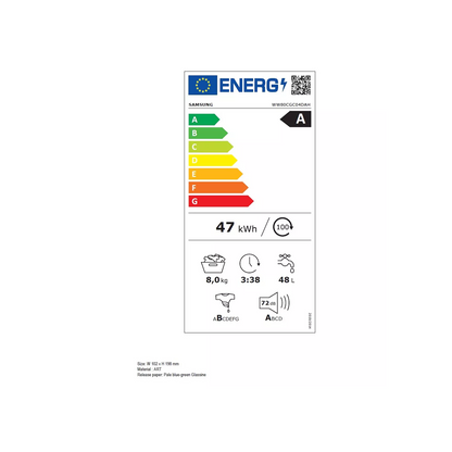 Lave linge hublot – SAMSUNG ecobubble – WW80CGC04DAH -PRIX USINE