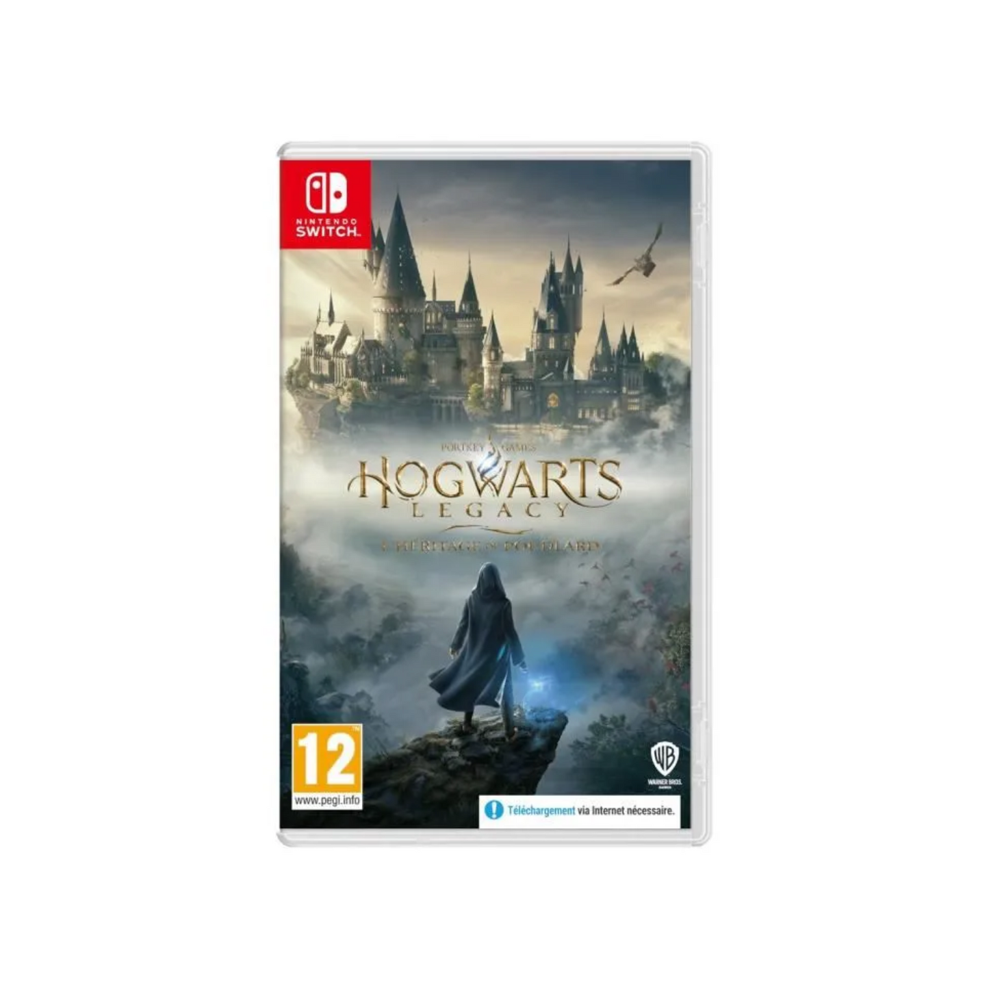 Pack Nintendo : Console Nintendo Switch • Bleu Néon & Rouge Néon + Hogwarts Legacy: L’Héritage de Poudlard + Pochette