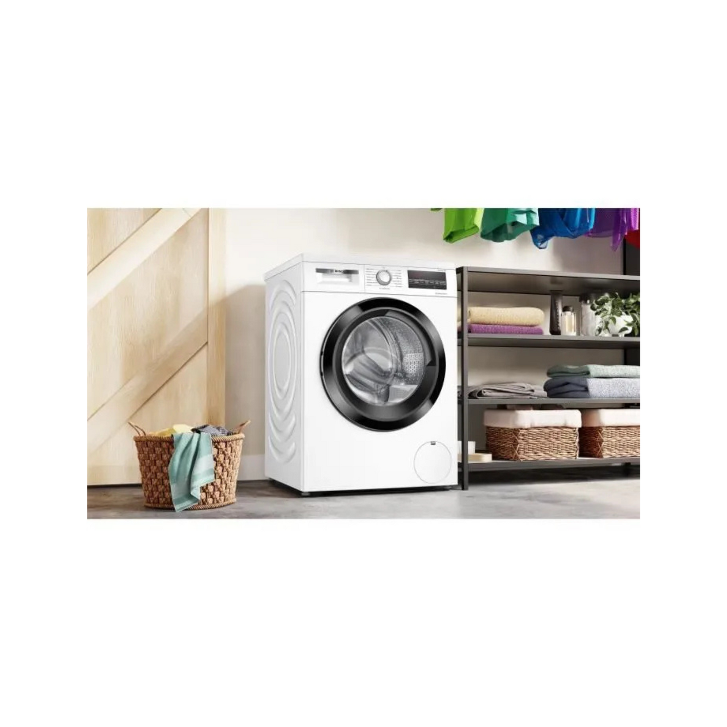 Lave-linge hublot BOSCH WUU28T18FR SER6 – 8 kg – Induction – L60cm – 1400 trs/min – Classe A – Blanc