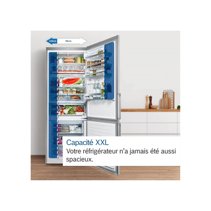 Bosch KGN86AIDR- Série 6, Réfrigérateur Combiné Pose-Libre, 186 x 86 cm, Inox Anti Trace de Doigts