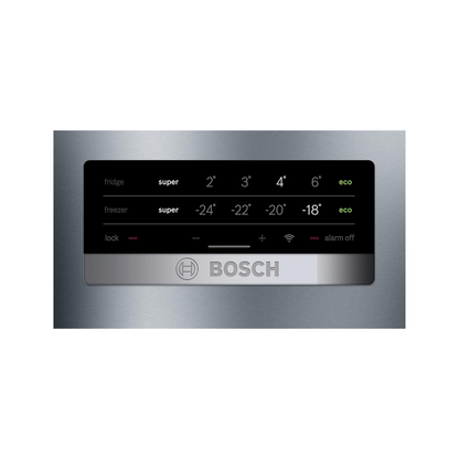 Bosch KGN49XLEA Série 4 – Réfrigérateur Combiné pose-libre – 438 L – 203 x 70 (H x L) – Inox