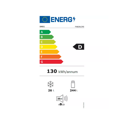 Réfrigérateur 1 porte Smeg FAB28LCR5