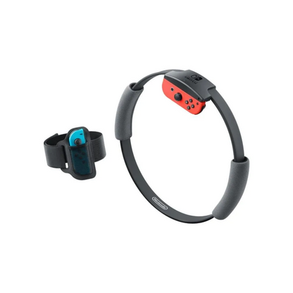 Console Nintendo Switch • Bleu Néon & Rouge Néon + Ring Fit Adventure (Code)